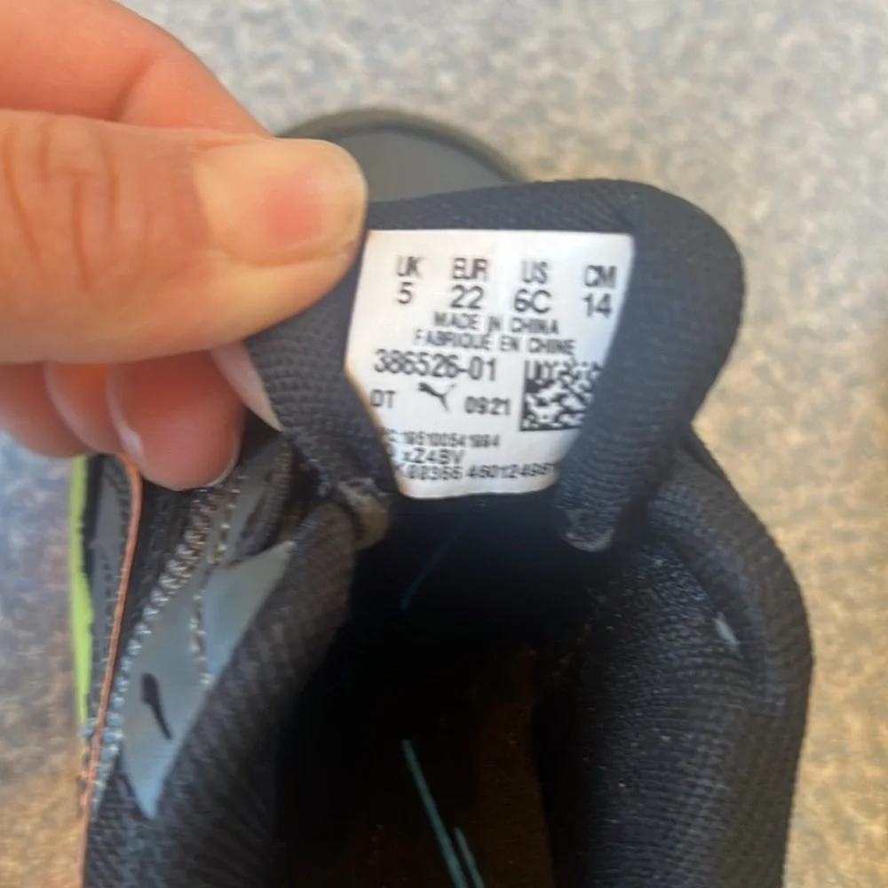 Puma Kids Shoes - Black and Orange